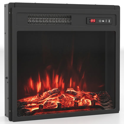 750W/1500W Fireplace Heater 20”¡± Electric Fireplace Insert-Black