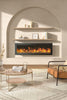 LED Fireplace Media Wall Fire Wall Mounted / Standing Electric Heater 40-100in