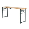 Portable Wooden Folding Beer Table Trestle Camp Garden Outdoor Barbecue Table