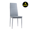 Table & 2/4/6 Chairs Dining Set Glass Dining Table Home Dining Room Furniture
