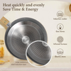 12pc Granite Nonstick Induction Cookware Set with Lids & Utensils for All Hobs