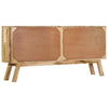 Sideboard Brown and Black 160x30x76 cm Solid Wood Mango