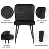 Dining Chairs Set of 6 Velvet Upholstered Kitchen Chairs for Home Restaurant