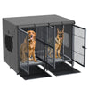 Heavy Strong Dog Cage Metal Kennel High Anxiety Dog Crate fr Porch Lawn Backyard