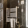 Electric Towel Rail Warmer 10 Bar Radiator Stand Wall Mount Bathroom Heated Rack