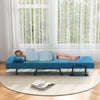 Convertible Single Folding Sofa Bed Sleep Chair 6 Positions Adjustable Backrest