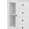 Wooden Kitchen Cupboard Storage Cabinet Microwave Oven Holder with Drawer Shelf