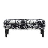 Velvet Upholstered Bench Bed End Window Seat Ottoman Storage Stool Bedroom