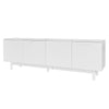 Modern TV Stand 175 cm Storage Cabinet Entertainment Unit for Living Room, White