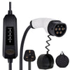 13A EV Charging Cable Type 2 UK Plug 3 Pin Electric Vehicle Car Charger Portable