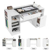 Large Sewing Table Sewing Machine Desk Artwork Sewing Workstation With Drawers