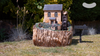 Solar Water Mill LED Light Up Outdoor Garden Water Fountain Feature | Bird Bath