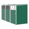 LARGE Triple Wheelie Bin Storage Metal Store Cover Garden Rubbish Dustbin 3 Shed