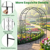 Garden Decoration Trellis Pergola with Gate w/Multiple Side Crossbars
