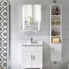 Wall Mounted LED Bathroom Mirror Cabinet w/ Storage/Shaver Socket/Demister