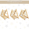 Wooden Climbing Triangle Ladder w/Stable Structure for Toddlers Playful Climbers