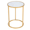 Gold Frame Small Bedside Table Cabinet Sofa Side End Coffee Table Nightstand
