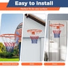 18" Heavy Duty Wall Mounted Basketball Rim Goal Replacement-Orange