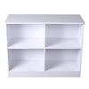 4 Compartment Cube Storage Unit Cabinet Bookcase Display Shelves Chipboard White