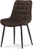 Dining Chairs Velvet Set Padded Seat Metal Leg Kitchen Chair Home Office