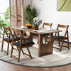 Foldable Dining Chair Set of 2 Accent Armless Kitchen Chair-Grey