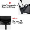 Height Adjusted Hair Salon Trolley Hair Extension Colouring Rolling Trolley Cart