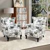 Butterfly Velvet Armchair Wingback Tub Chairs Padded Leisure Sofa Living Room UK