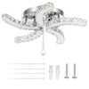 K5 Crystal LED Lamp Ceiling Light Chandelier Living Room Bedroom Pendant Light