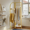 Metal Clothes Rail Adjustable Garment Rack Clothing Storage Organizer Coat Rack