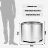 Smokeless Fire Pit Double-Wall Stove 304 Stainless Steel Patio Heater for BBQ