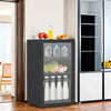 Small Beverage Fridge Clear Glass Door Mini Wine Refrigerator Energy-Efficiency