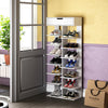 Tall Shoe Rack Organizer Storage Shelf Wooden Display Cabinet Hallway Shoe Tower