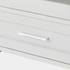 3 Tier White Bathroom Storage Cabinet with Adjistable Shelves Standing Floor