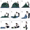 3-4 Person Man Tent Folding Camping Hiking Outdoor Beach Tent Waterproof UK
