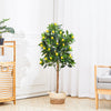 Realistic Artificial Lemon Tree 120cm 4ft Plastic Indoor Plant Office Desk Decor