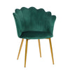 Dressing Chair Armchair Velvet Bedroom Modern Upholstered Green Living Room