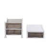Plastic Storage Drawers Tower Unit Desktop Files Cabinet Make Up Box With Wheels