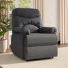 LEATHER/VELVET MANUAL ADJUSTABLE RECLINER ARMCHAIR LOUNGE CHAIR RECLINING GAMING