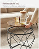 Round Coffee Table, Set of 2, Side Table, Sofa End