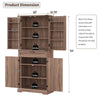 72'' Kitchen Cupboard Pantry Cabinet, Tall Storage Cabinet with Doors and Drawer