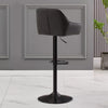 2x Bar Stools Breakfast Comfortable Swivel Gas Lift Kitchen Stool Leather Chairs