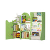 Bookshelf Storage Shelf For Children's Reading Room Open Storage Modern Green