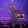 Gaming Chair with RGB LED illuminat Ergonomic Computer Swivel Office Chair Red