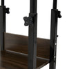 Heights Adjustable Mobile Over Bed Tray Table Laptop Stand Writing Desk w/ Shelf
