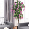 Artificial Flowers Fake Wistera Tree Home Decorative Fake Greenery Trees