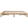 Bed Frame without 140x200 Solid Wood Pine A2L0