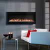 60 inch Insert / Wall Mounted LED Fireplace Electric Inset Fire Media Flames UK
