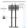 Heavy Duty Corner Floor TV Stand Bracket for 40-75inch LCD LED Hold 40KG