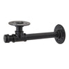 Industrial Rustic Floating Shelves Pipe Shelf Steampunk Shelving Brackets DIY