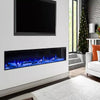 Electric 3 Sided Media Fire 40/50/60in Standing Insert LED Fireplace Panoramic